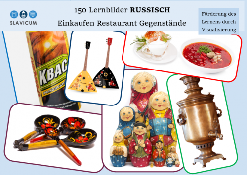 75 Lernkarten Restaurant und Einkaufen - Russisch